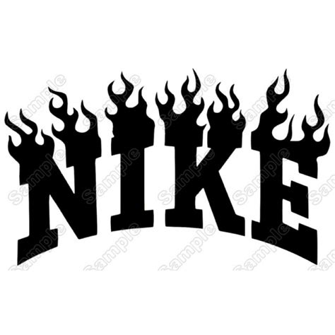 Nike Logo Flame Iron On Transfer Vinyl HTV