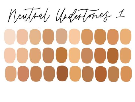 Skin Tones Procreate Color Palette For Ipad 6 Palettes 180 Etsy