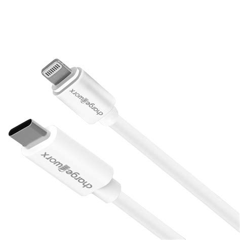 Chargeworx Power Delivery Lightning To Usb C Charging Cable 10ft