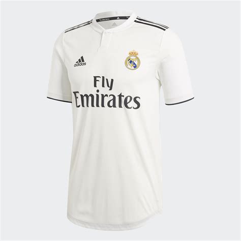The stripes and adidas badge vary in tone. Adidas Real Madrid 18-19 Home & Away Kits Released + Third ...