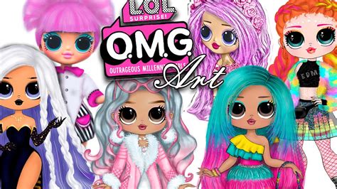 Lol Surprise Omg Dolls Art Lol Omg Time Lapse Drawing Arts And