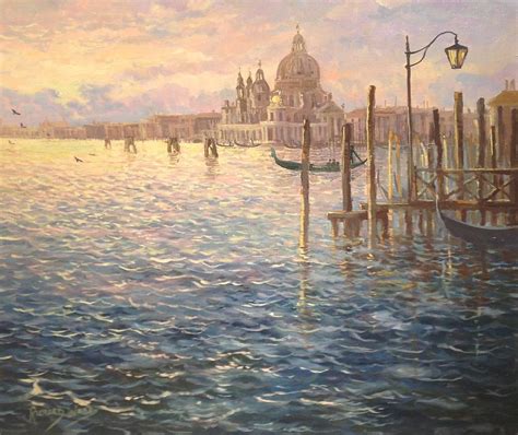 Venice Sunset Painting By Richard Wood