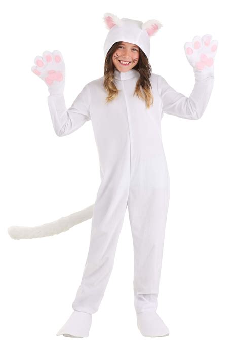 White Cat Kids Costume