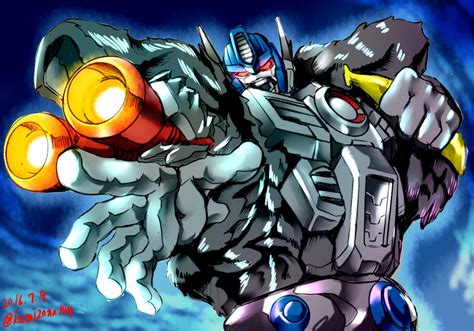 Optimus Primal Transformers And 2 More Drawn By Kamizonospookyhouse