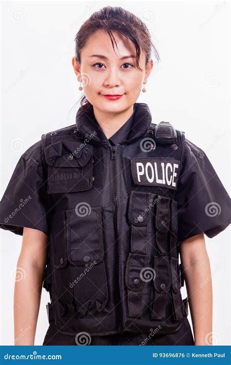 Chinese Female Police Officer Stock Photo Image Of Flak Woman 93696876