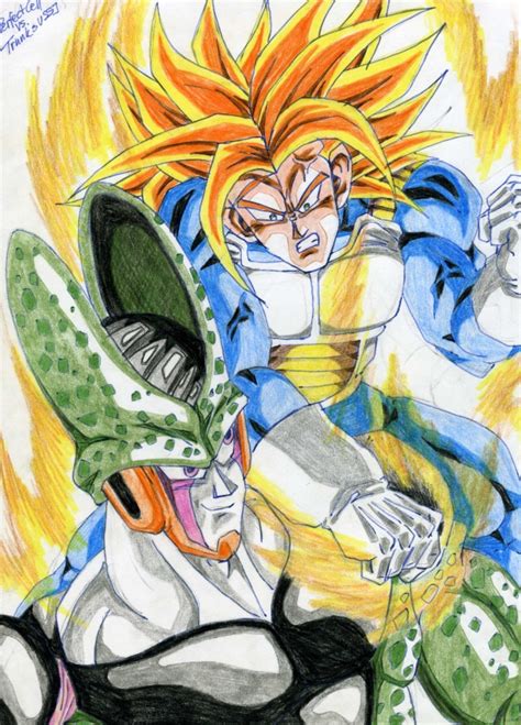 Old Future Trunks Vs Cell By Cm023 On Deviantart