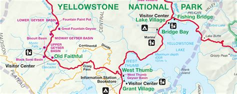 Day Hikes Of Yellowstone National Park Map Guide Vtir Net