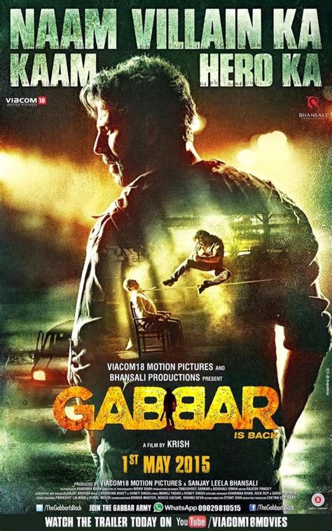 Akshay Kumar In Hindi Movie Gabbar Is Back First Look Poster Photos
