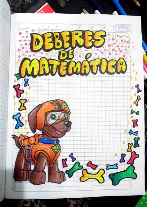 Carátulas Marcos Bordes Portadas Para Niños Cuadernos Matemáticas