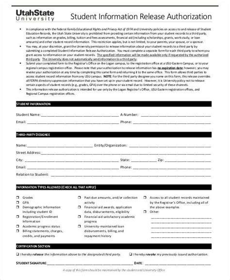 The sole purpose of this form is to authorize the above named representat ive to complete the transaction indicated. FREE 14+ Release Authorization Forms in PDF | MS Word | Excel