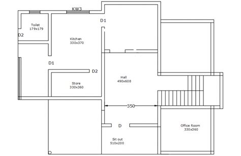 Drawing House Plan In Autocad Pdf Layout 2d Cad Drawings Of House