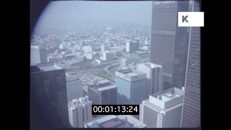 1970s Downtown Los Angeles Helicopter Aerials Hd From 35mm