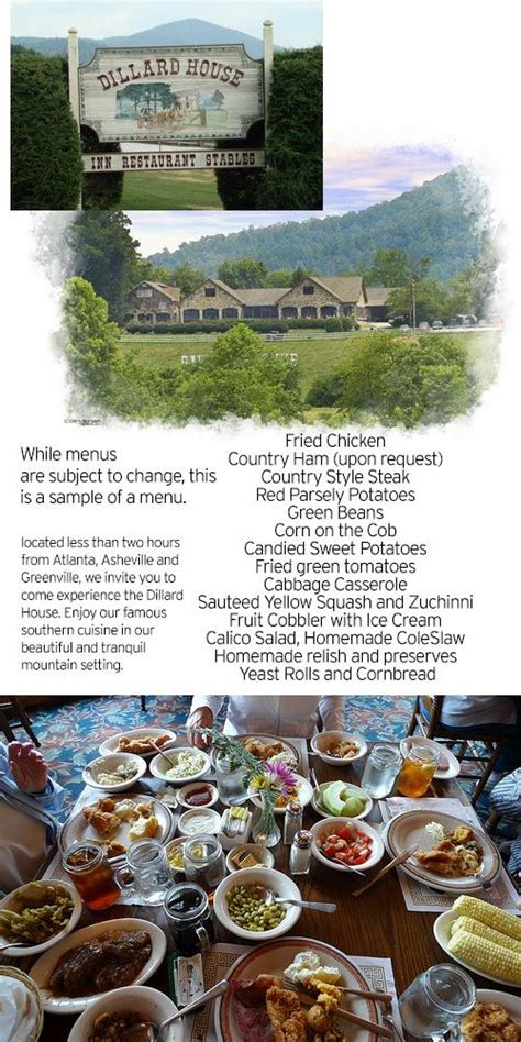 The Dillard House Is A Restaurant In Dillard Rabun County Georgia