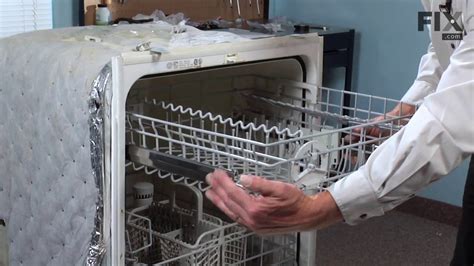 Maytag Dishwasher Repair How To Replace The White Dishrack Roller