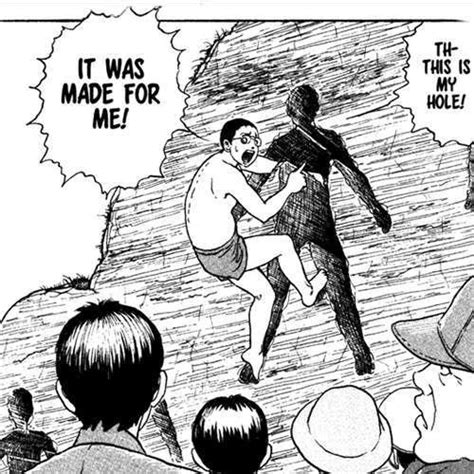 After the earthquake, a large fault is discovered on the side of amigara mountain. The Scariest Stories Of Junji Ito