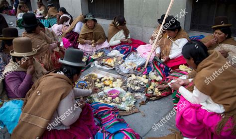 Quechua Indigenous Women Who Support Bolivias Editorial Stock Photo