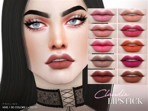 Lips In 30 Colors Teeth All Genders Found In Tsr Category Sims 4