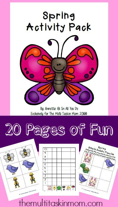 Free Spring Activity Pack The Homeschool Village