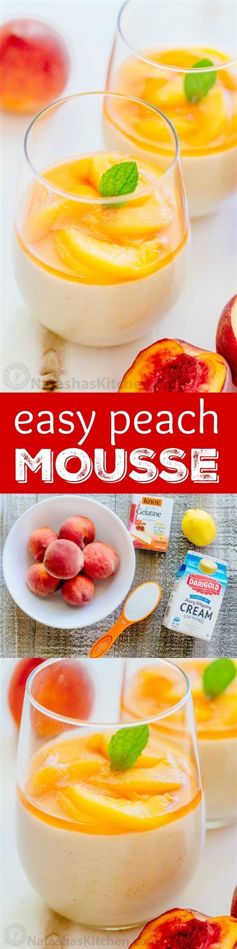This Peach Mousse Is Loaded With Fresh Peaches More Than 1 Lb Goes