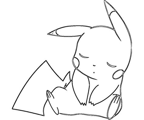 Cute Pikachu Coloring Pages At Free Printable