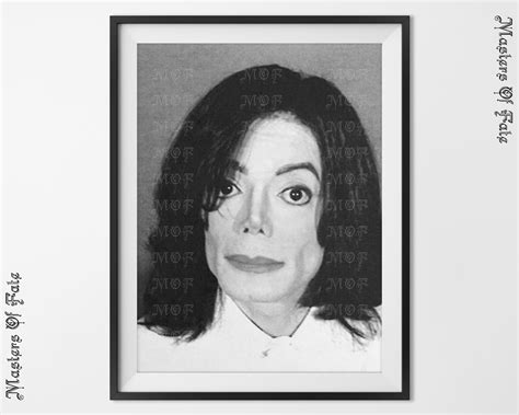 Michael Jackson Mugshot Remastered Vintage Poster King Of Pop Etsy