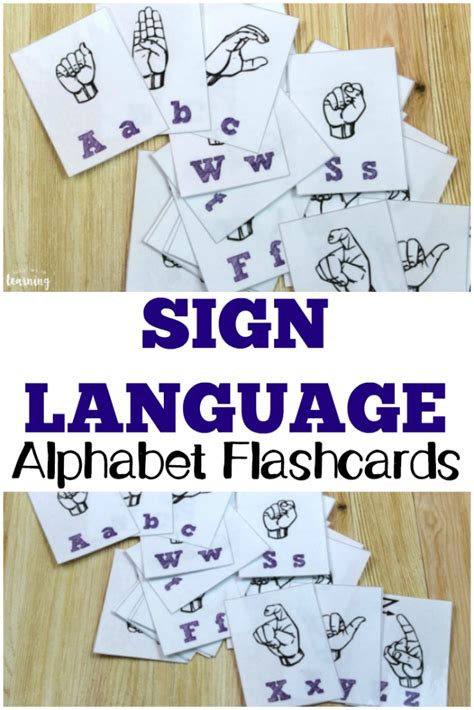 Freebie Friday Free Printable Asl Alphabet Flashcards Pack Sign