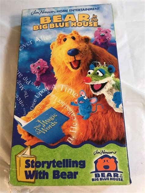 Bear In The Big Blue House Storytelling With Bear Vhs 2001 Jim