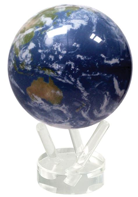 Self Rotating Solar Powered Glass Globe Sphere This Is Awesome Movaglobe Desk Globe