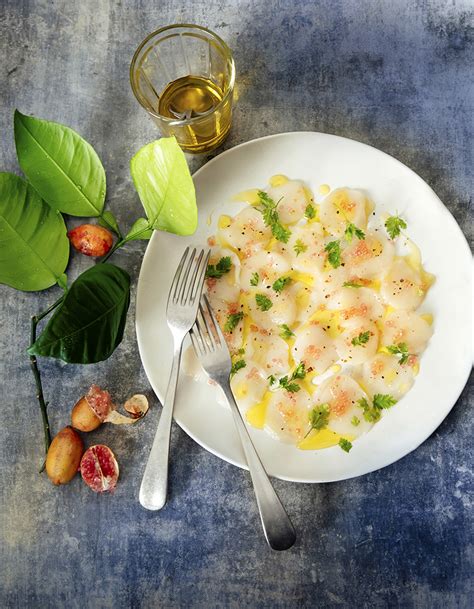 Carpaccio De Saint Jacques Au Citron Caviar Pour Personnes Recettes