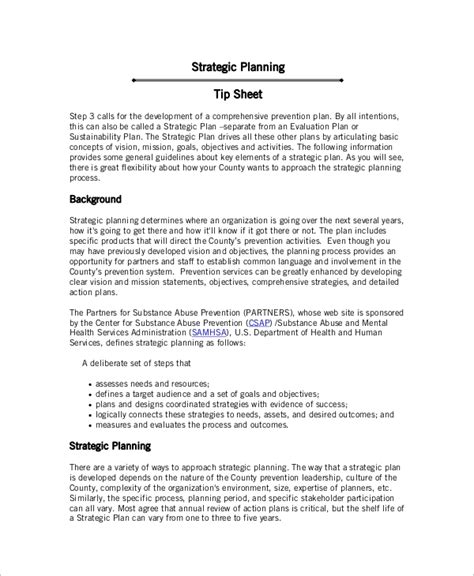 Free 22 Sample Strategic Plan Templates In Ms Word Pdf