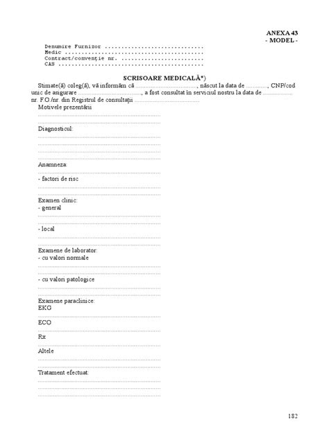 Anexa 43 Scrisoare