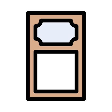 Door Vector Stall Lineal Color Icon