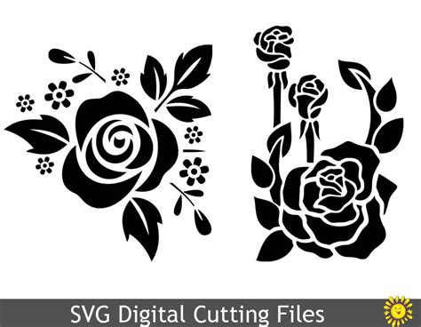 Download SVG cutting files templates Flower Design Cricut ...