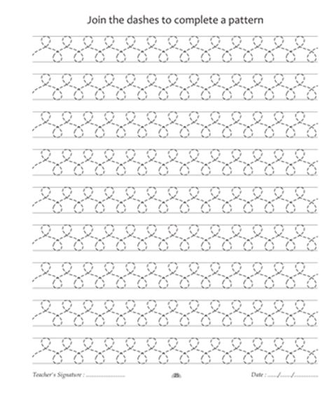 Writing worksheets help children develop their early fine motor skills and learn the basics of letters and numbers. Pattern Writing 25 Printable Coloring Worksheet
