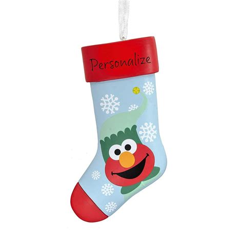 Hallmark Christmas Ornaments Sesame Street Elmo Personalized Stocking