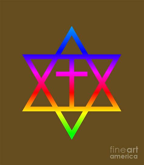 Rainbow Messianic Judaism Symbol Digital Art By Frederick Holiday Pixels