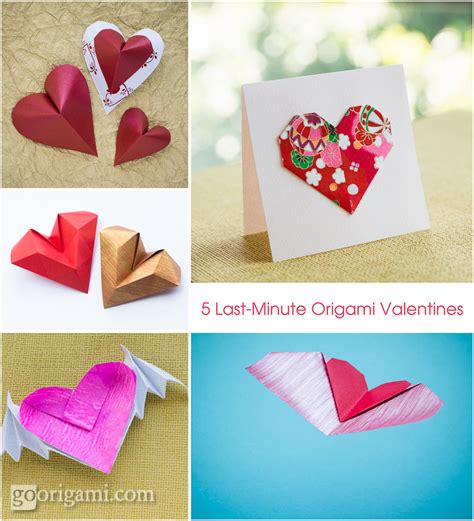 Five Easy Origami Hearts — Valentines Day Origami Go Origami