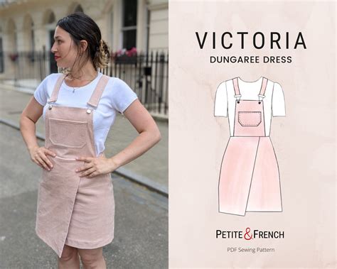 Victoria Dungaree Dress Pinafore Sewing Pattern Digital Pdf Etsy