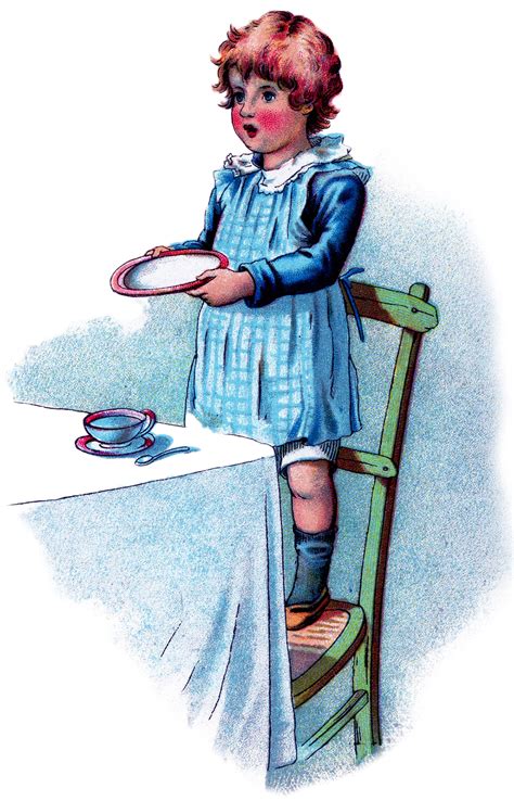 Vintage Hungry Child Image The Graphics Fairy