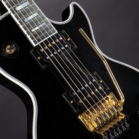 Gibson Les Paul Axcess Custom Ebony Gold Floyd Rose Cs701611 Music