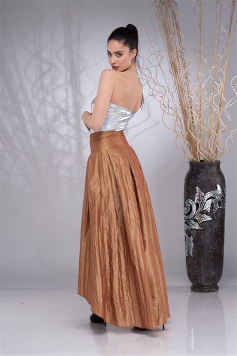Long Taffeta Skirt For Women Formal Maxi Skirt Bridal Skirt Etsy Uk