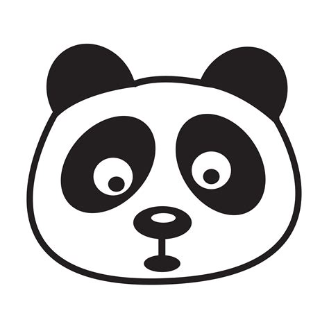 Panda Icon Symbol Sign Vector Art At Vecteezy