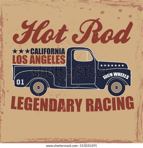 Vintage Hot Rod Pick Vector Stock Vector Royalty Free 553035295