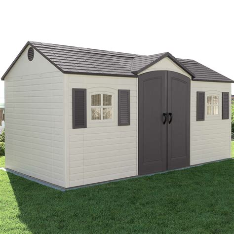 Lifetime Side Entry 15 Ft W X 8 Ft D Plastic Storage Shed And Reviews