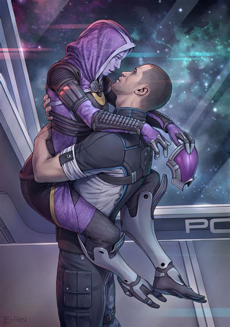 Artstation Tali And Shepard