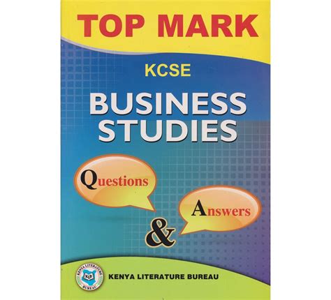 topmark kcse revision business qanda by klb hakati mall