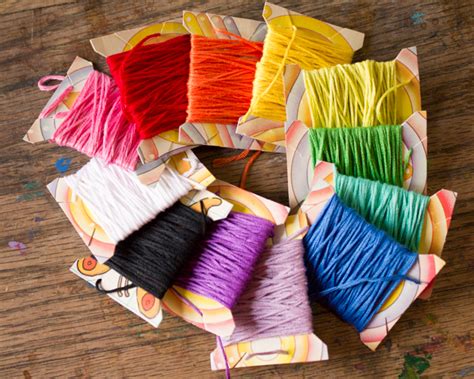 How To Upcycled Cardboard Embroidery Floss Spools • Crafting A Green World