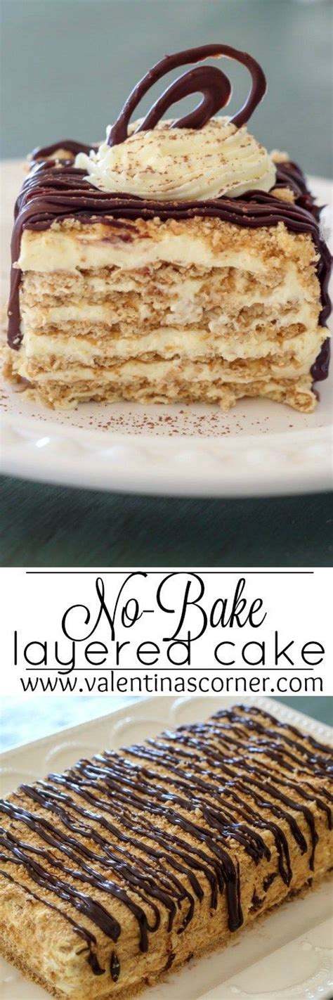 There is nothing like homemade vanilla pudding. No-Bake Layered Graham Crackers Cake with a Vanilla ...