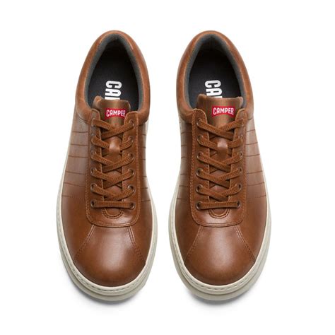 Camper Runner Sneakers For Men In Brown Leather