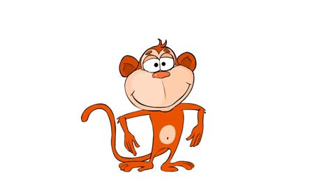 Funny Animated Monkey Stock Footage Video 3490148